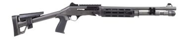 Panzer Arms PAM4CSDGMFSS M4 Speed Pro 12 Gauge Semi-Auto 3" 5+1 18.50" Black Ported Barrel, Black Aluminum Receiver w/Picatinny Rail, M-LOK Handguards, Black Skeleton w/Pistol Grip, Ambidextrous