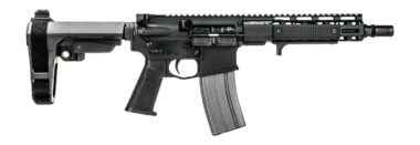 Griffin Armament MK2PSD30095P-W MK2 PSD 300 Blackout 9.50" Threaded Barrel, Black Anodized Aluminum Receiver w/Picatinny Rail, M-LOK Handguard, Black Polymer SBA3 Brace, Black A3 Grip, Ambidextrous