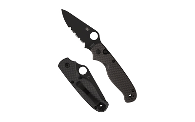 SPYDERCO BUTTONUP CF PS 3.27" BLK