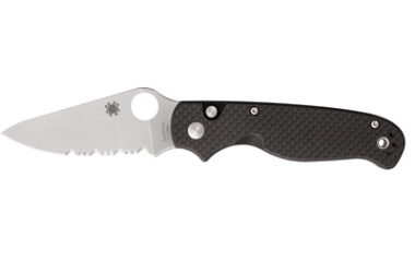 SPYDERCO BUTTONUP CF PS 3.27" BK/SLV