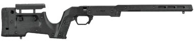 Mdt Sporting Goods Inc 104689BLK XRS Chassis Black Aluminum Core with Polymer Panels, Adj. Cheekrest, M-LOK Forend, Interchangeable Grips, AICS Mag Compatible, Fits Short Action Tikka T3