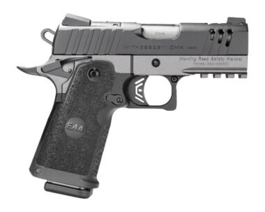 Girsan 395062 Witness2311 CMXXX 9mm Luger 15+1 4.25" Black Barrel, Lightening Cut/Optic Ready/Serrated Slide, Black Polymer Frame w/Accessory Rail, RMSc Footprint