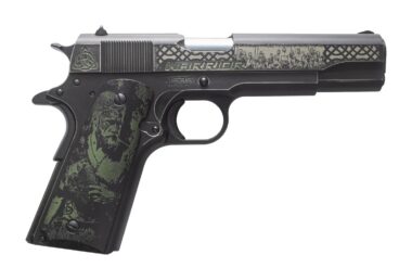 Tisas Arms Customs 10100518AA7 1911 A1 Service Warrior ports South Exclusive 45 ACP 7+1 5" Carbon Steel Serrated Slide & Frame w/Beavertail